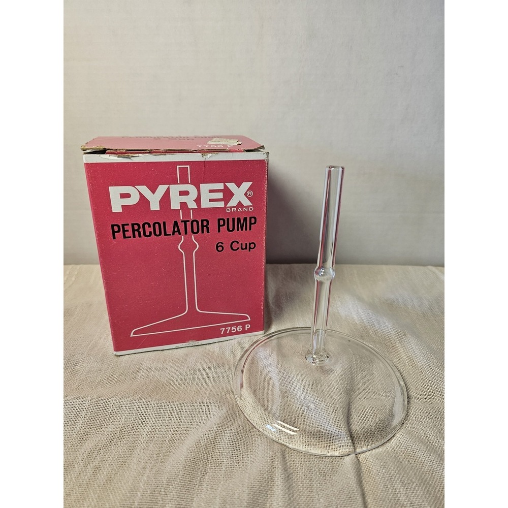 Vintage Pyrex 6 Cup Glass Replacement Percolator Pump 7756P NIB